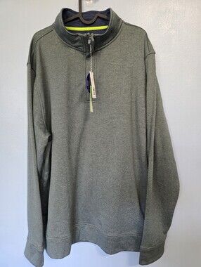 Tailorbyrd Performance Green Quarter-Zip Pullover NWT